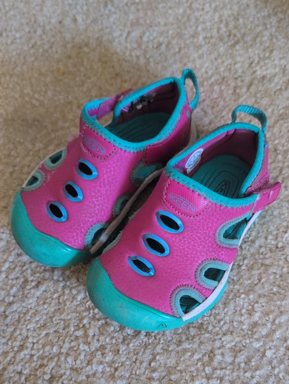 Keen Kids Pink and Teal Water Shoes